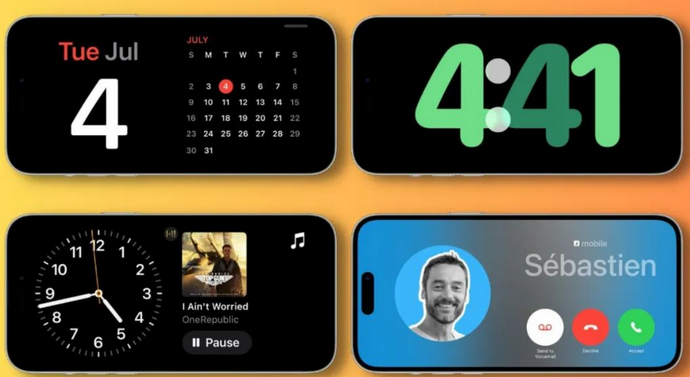 鼎城苹果手机维修分享iOS17横屏充电待机显示有什么好处 
