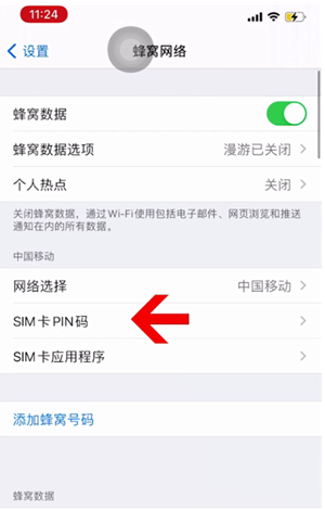 鼎城苹果14维修网分享如何给iPhone14的SIM卡设置密码 