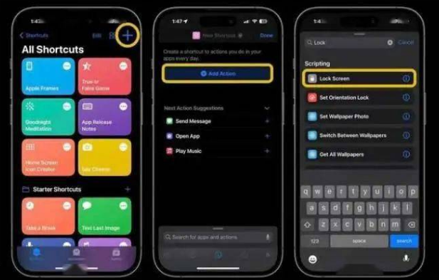 鼎城苹果14锁屏维修店分享iPhone14升级iOS16.4后如何创建锁屏快捷方式 